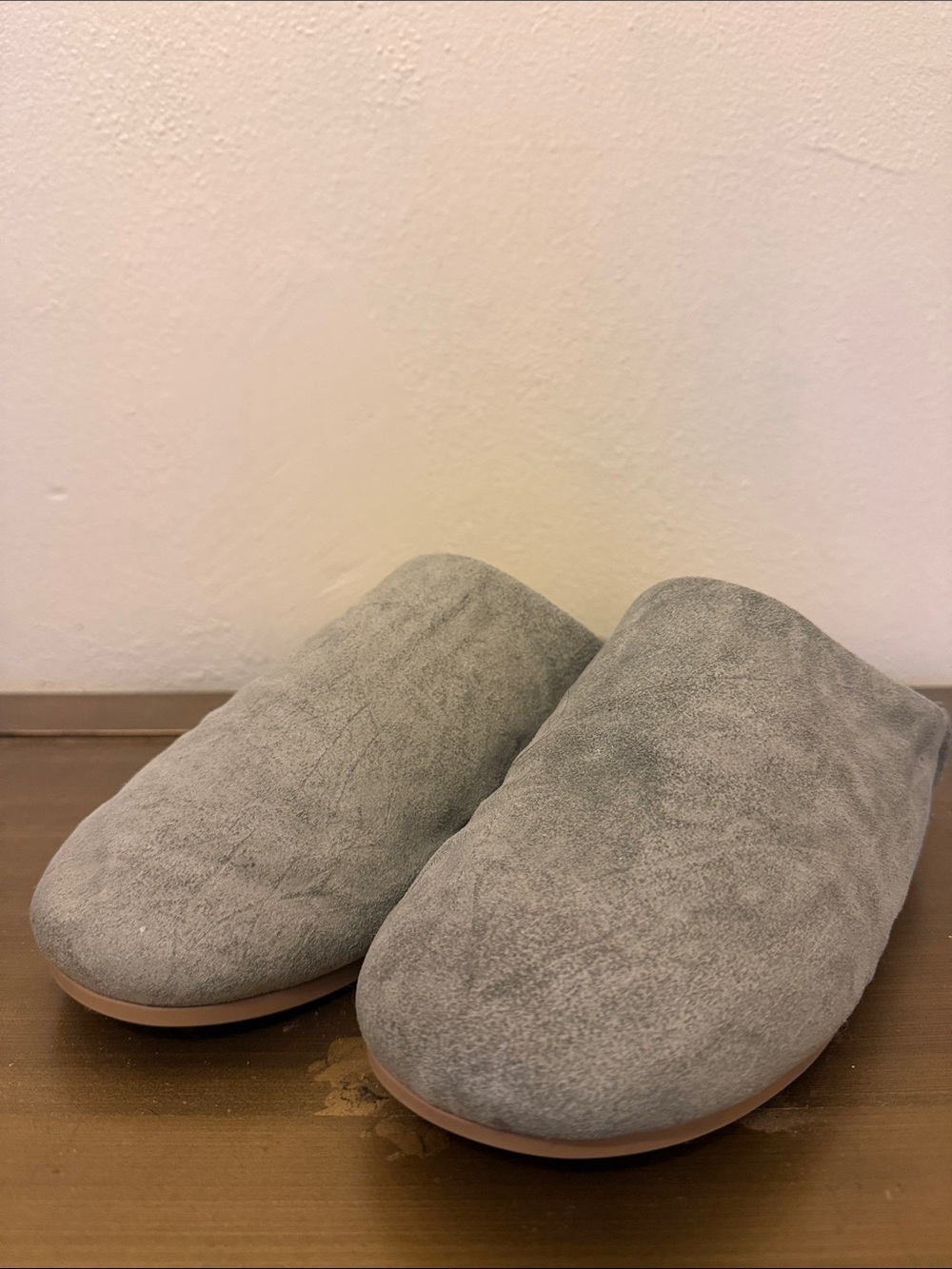 Birkenstock Elea Women's Grey Suede Slip-On Clog Mules